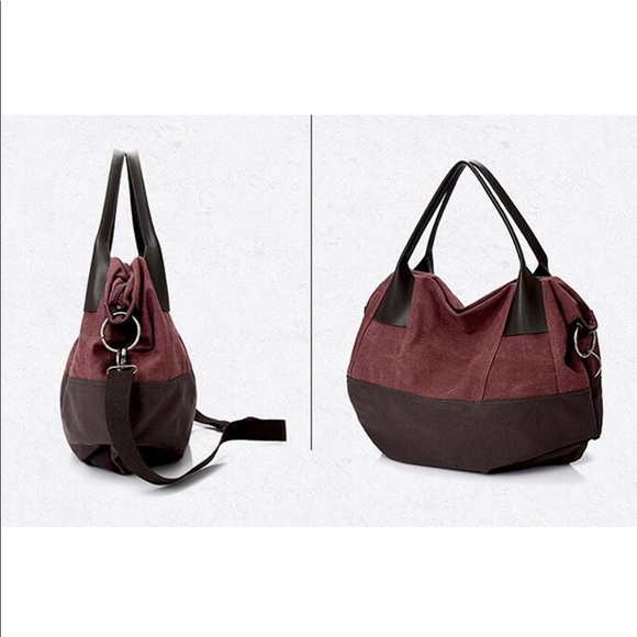 NEW✨ Fansela Canvas Hobo Handbag Crossbody Bag Satchel Shopping Bag Casual Style - Picture 2 of 3
